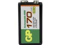 GP Batteries 6LR61 9 V-blokbatteri NiMH 170 mAh 9.6 V 1 stk