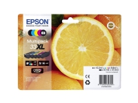 Epson 33XL Multipack - 5-pack - 47 ml - XL - svart, gul, cyan, magenta, fotosort - original - blister - blekkpatron - for Expression Premium XP-530, XP-630, XP-635, XP-640, XP-645, XP-830, XP-900
