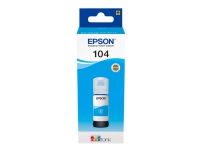 Epson EcoTank 104 - 65 ml - cyan - original - blekkbeholder - for EcoTank ET-1810, 2715, 2721, 2810, 2811, 2812, 2814, 2815, 2820, 2821, 2825, 2826, 4800