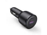 Charger Ugreen Car charger UGREEN CD239, USB, 2x USB-C, PD, 69W (black)