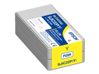 Epson SJIC22P(Y) - Gul - original - blekkpatron - for TM C3500