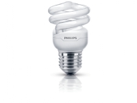 Philips Tornado Spiralformet sparepære, 8 W, E27, Spiral, 10000 timer, 505 lm, Varm hvit