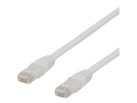 DELTACO - Koblingskabel - RJ-45 (hann) til RJ-45 (hann) - 10 m - UTP - CAT 6a - halogenfri - hvit