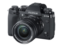 Fujifilm X Series X-T3 - Digitalkamera - speilløst - 26.1 MP - APS-C - 4K / 60 fps - 3optisk x-zoom 18-55 mm OIS-linse - Wi-Fi, Bluetooth - svart
