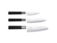 kai Wasabi Black, Kniv sett, Rustfritt stål, Tre, Rustfritt stål, Sort, Ergonomisk, Grep som ikke glir