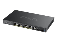 Zyxel GS2220-28HP - Switch - Styrt - 24 x 10/100/1000 (PoE+) + 4 x kombo-Gigabit SFP - rackmonterbar - PoE+ (375 W)