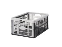 Foldekase smartstore, 32 l, sort/sølv