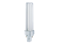 OSRAM DULUX D - Ikke-integrert kompakt fluorescerende lyspære - form: T11 - G24d-2 - 18 W - klasse G - varmt hvitt lys - 3000 K