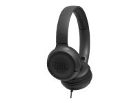 JBL TUNE 500 - Hodetelefoner med mikrofon - on-ear - kablet - 3,5 mm jakk - svart