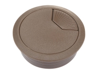 TRU COMPONENTS 522829 Kabelgennemføring Til arbejdsplader ABS Brun 1 stk