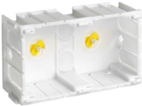 HAGER Kanaldåse SO2-BR dobbelt modul for Opus til BRSN/BR/BRA/BRH Plast, gul fod Ekskl. aflastnings- og koblingsstykker.