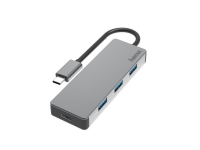 Hama 00200105, USB 3.2 Gen 2 (3.1 Gen 2) Type-C, USB 3.2 Gen 2 (3.1 Gen 2) Type-A, USB 3.2 Gen 2 (3.1 Gen 2) Type-C, 10000 Mbit/s, Grå, Aluminium, 0,15 m