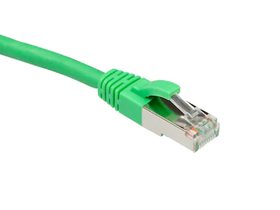 Nettverkskabel Cat6a grønn 0,3m
