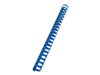 GBC CombBind - 22 mm - 21 ringer - A4 (210 x 297 mm) - 195 ark - blå - 100 stk plastbindekam - for P/N: 2101435, 4400399, IB271106, IB271717
