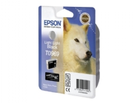 Epson T0969 - 11.4 ml - lysesvart - original - blister - blekkpatron - for Stylus Photo R2880