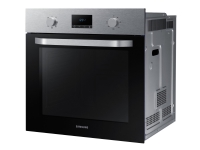Samsung NV70K1340BS - Ovn - innebygd - fordypning - bredde: 56 cm - dybde: 54.5 cm - høyde: 57.2 cm - med selvrens - Klasse A - rustfritt stål