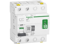 SCHNEIDER ELECTRIC Acti9 PFI-afbryder RCCB-ID, 4P, 40A 300mA, 415V AC/DC, klasse B, med enkelt terminal, 72 mm