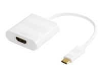 DELTACO USBC-HDMI1 - Ekstern videoadapter - USB-C 3.1 - HDMI - hvit