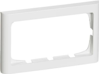LAURITZ KNUDSEN FUGA® ramme Softline 63 2 modul vandret til 2 modul indsats, hvid.