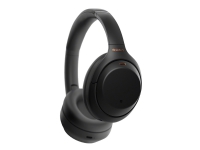 Sony WH-1000XM4 - Hodetelefoner med mikrofon - full størrelse - Bluetooth - trådløs, kablet - NFC - aktiv støydemping - 3,5 mm jakk - svart