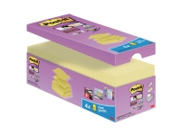 Post-it® super sticky z-notes canary yellow™, 14 + 6 gratis blokke