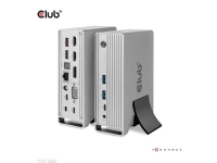 Club 3D - Dokkingstasjon - USB-C - VGA, 2 x HDMI, DP - GigE - 120 watt