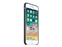 Apple - Baksidedeksel for mobiltelefon - silikon - svart - for iPhone 7 Plus, 8 Plus