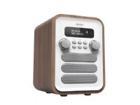 Denver DAB-48WHITE, Personlig, Digitalt, DAB+,FM, 2,5 W, 3,5 mm, Hvit, Tre