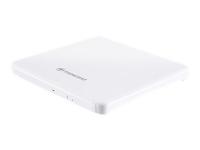 Transcend 8X DVDS-W - Platestasjon - DVD±RW (±R DL) / DVD-RAM - 8x/8x/5x - USB 2.0 - ekstern - hvit