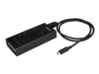StarTech.com 7 Port USB C Hub, USB Type-C to 2x USB-C/5x USB-A, Moutable Metal Hub, USB 3.0, SuperSpeed 5Gbps USB 3.1/USB 3.2 Gen 1, Self Powered, BC 1.2 Fast Charge, 5 x USB-A, 2 x USB-C - Windows/macOS/Linux (HB30C5A2CST) - Hub - 5 x SuperSpeed USB