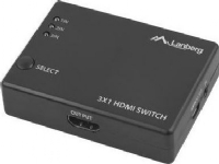 Lanberg SWV-HDMI-0003, HDMI, 2.0b, Sort, Akrylonitril-butadien-styren (ABS), 60 Hz, 3 m