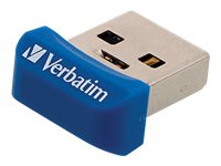 Verbatim Store 'n' Stay NANO - USB-flashstasjon - 16 GB - USB 3.0 - blå