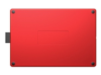 Wacom One by Wacom - Digitaliserer - høyre- og venstrehåndet - 15.2 x 9.5 cm - elektromagnetisk - kablet - USB - svart, rød