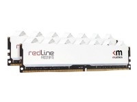 Mushkin Redline - DDR4 - sett - 16 GB: 2 x 8 GB - DIMM 288-pin - 3600 MHz / PC4-28800 - CL14 - 1.5 V - ikke-bufret - ikke-ECC - hvit