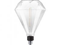 Philips - LED-filamentlyspære - form: diamant - klar finish - E27 - 4 W (ekvivalent 35 W) - klasse F - hvitt lys - 3000 K