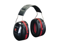 3M Peltor Optime III H540A-411-SV - Ørevarmere - SNR: 35 dB - NRR: 35 dB - polyuretanskum, ABS-plast, polyvinylklorid (PVC), rustfritt stål - svart, rød