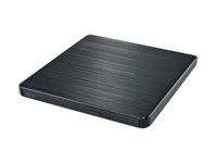 Hitachi-LG Data Storage GP60NB60 - Platestasjon - DVD-skriver - SuperSpeed USB 3.1 Gen 1 - ekstern - svart - for CELSIUS H7510 LIFEBOOK U7310, U7410, U7510, U9310 PRIMERGY RX2530 M6, RX2540 M6