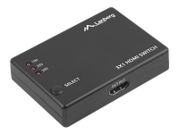 Lanberg SWV-HDMI-0003 - Video/audio switch - 3 x HDMI - stasjonær