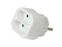 LogiLink LPS218, 2 AC-utganger, Innendørs, Hvit, RoHS, 250 V, 1100 W