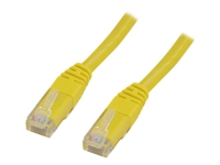 DELTACO - Koblingskabel - RJ-45 (hann) til RJ-45 (hann) - 1 m - UTP - CAT 6 - gul