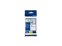 Brother TZFX221 - Svart på hvitt - Rull (0,9 cm x 8 m) fleksibelt bånd - for Brother PT-D600, H200 P-Touch PT-E550 P-Touch Cube Plus PT-P710 P-Touch Pro PT-H111