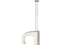 SCHNEIDER ELECTRIC Clips rund 5-7mm natur søm 20mm - (100 stk.)