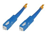 MicroConnect - Nettverkskabel - SC/UPC-enkeltmodus (hann) til SC/UPC-enkeltmodus (hann) - 5 m - fiberoptisk - 9 / 125 micron - halogenfri - gul
