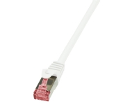 LogiLink PrimeLine - Koblingskabel - RJ-45 (hann) til RJ-45 (hann) - 2 m - SFTP, PiMF - CAT 6 - halogenfri - hvit