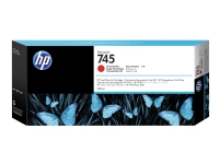 HP 745 - 300 ml - høykapasitets - kromatisk rød - original - DesignJet - blekkpatron - for DesignJet HD Pro MFP, Z2600 PostScript, Z5600 PostScript