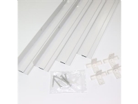 PÅBYGNINGSRAMME FOR LED FLAD PANEL 595x595, HVID RAL9016 - Kit som samlesæt. Enkel samling og montage. Flad panel tykkelse 10-12mm.