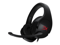 HyperX Cloud Stinger PC - Headset - fuld størrelse - kabling - 3,5 mm jackstik - Sort & Rød