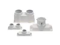 Fibox EPA 2160 Kabelgennemføring 1-dobbelt Klemme-diameter (max.) 60 mm Plastic Gråhvid (RAL 7035) 1 stk