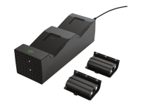 Trust GXT 250 Duo Charging Dock - Ladestativ 2 x - 1200 mAh - 2 utgangskontakter (Xbox-kontroller) - for Microsoft Xbox Wireless Controller