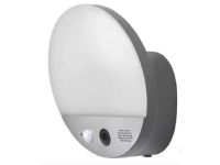 LEDVANCE Smart+ WiFi Round Camera 4058075564480 AC35456 Udendørs LED-lampe med overvågningskamera Energiklasse: E (A - G) 15 W Varmhvid
